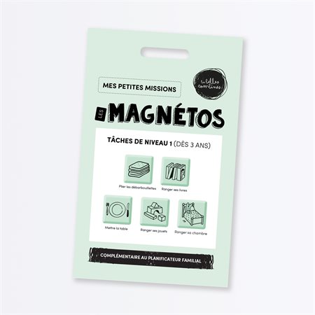 Pictogrammes magnétiques Les Magnétos Petites missions - Tâches de niveau 1 (dès 3 ans)