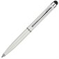 Stylo à bille Poquito™ avec stylet - Blanc perle 