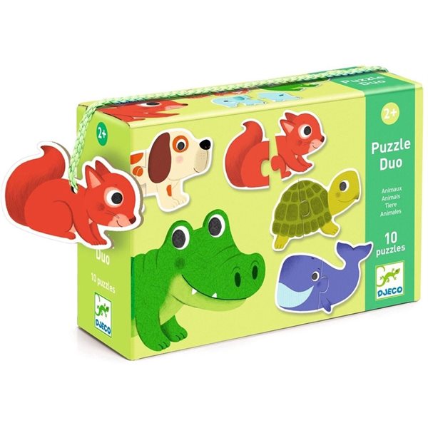 10 x 2 Pieces – Animals Duo Puzzles