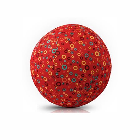 Housse en tissu pour ballon Cercles rouges