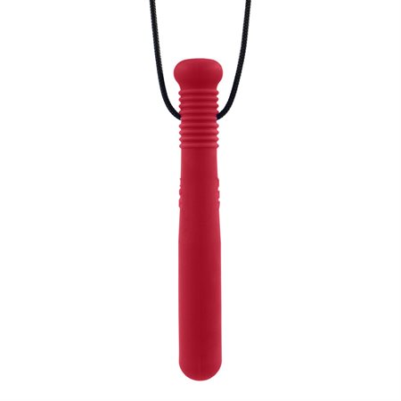 Collier à mâchouiller Bâton de baseball Moyen - Rouge foncé