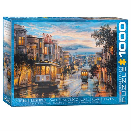 1000 Pieces – San Francisco, Cable Car Heaven Jigsaw Puzzle