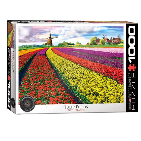 Casse-tête 1000 morceaux Champ de tulipes