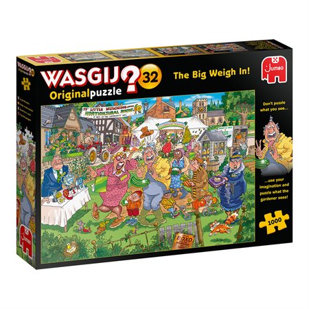 1000 Pieces - The Big Weigh In ! Wasgij Original #32 Mystery Jigsaw Puzzle