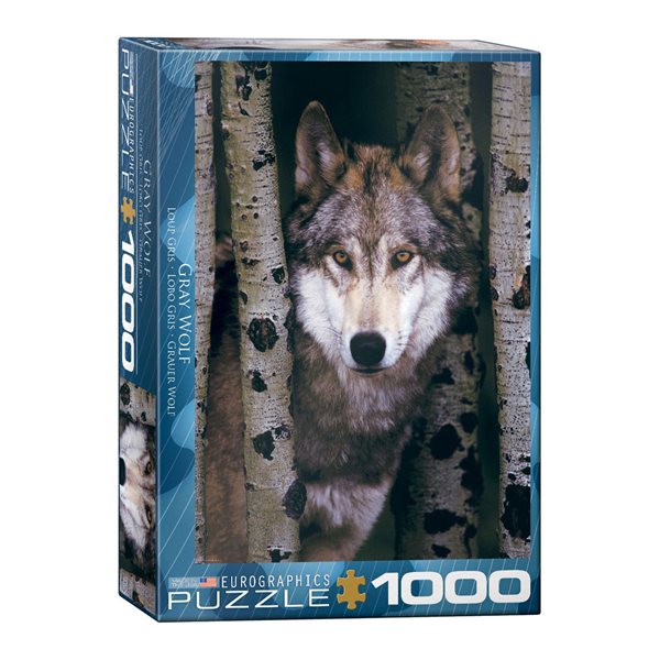 Casse-tête 1000 morceaux - Loup gris