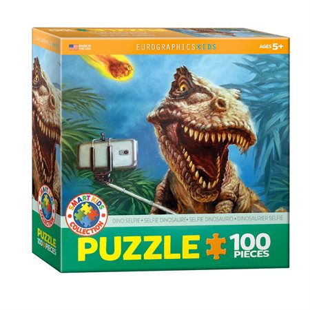 100 Pieces - Dino Selfie Jigsaw Puzzle