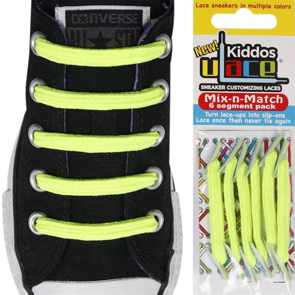 Lacets Kiddos Neon yellow