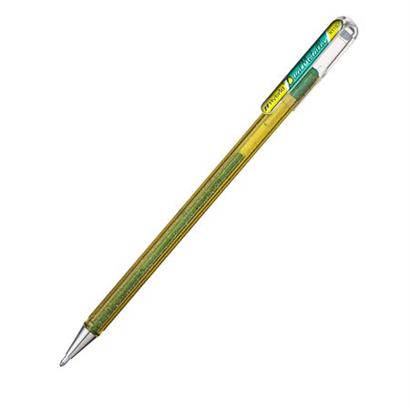 Stylo à encre gel Dual Metallic Jaune et vert