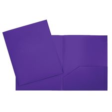 Couverture de présentation en plastique à 2 pochettes - Violet 