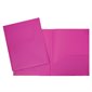 Plastic Report Cover With 2 Pockets - Pink