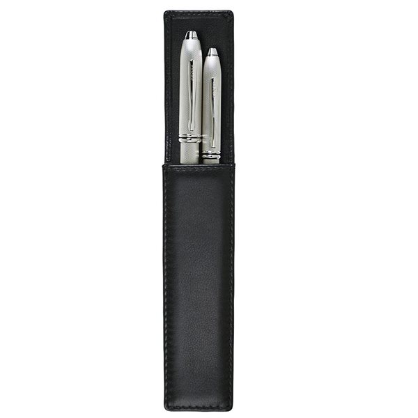 Classic Century Double Pen Case - Black