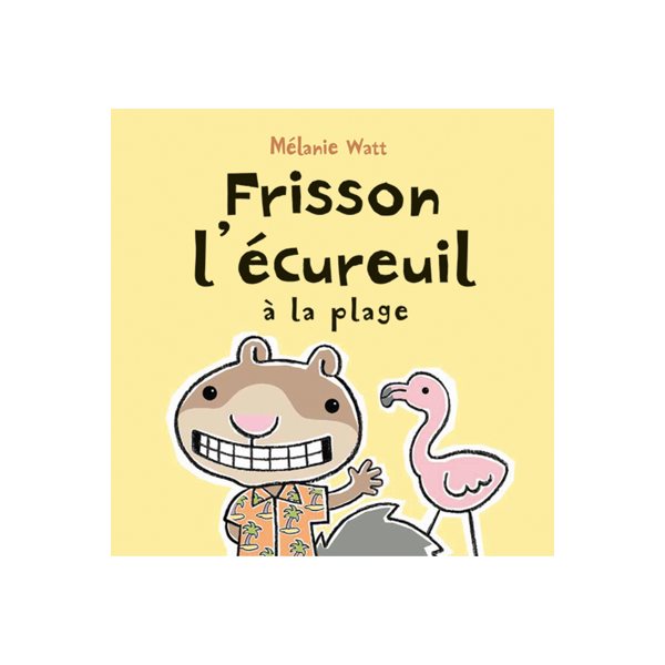 Frisson l'écureuil à la plage