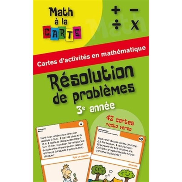 Résolution de problèmes, 3e année