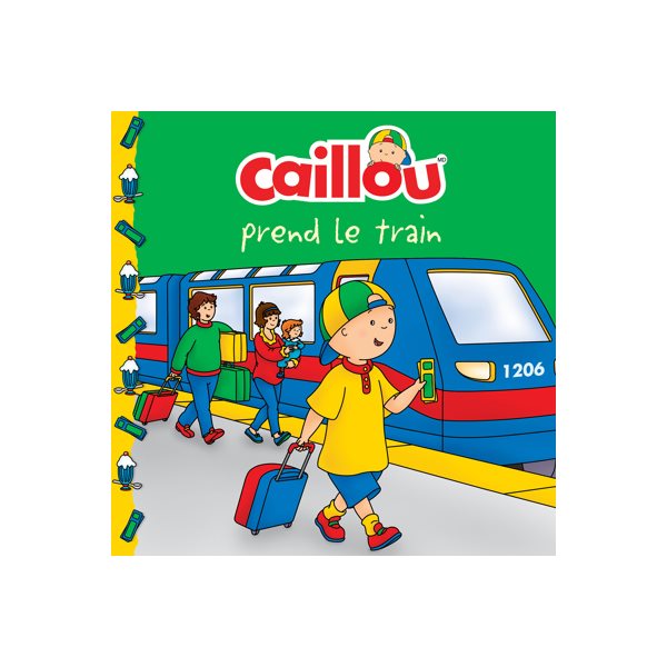 Caillou prend le train