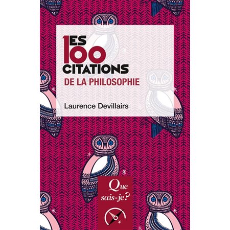 Les 100 citations de la philosophie