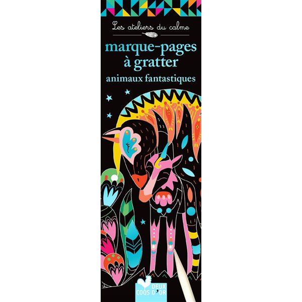 Marque-pages à gratter animaux fantastiques