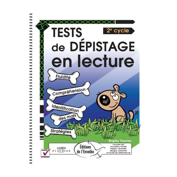 Outil d'intervention pour l'enseignant - Tests de dépistage en lecture - 53 pages - Français - 2e cycle du primaire