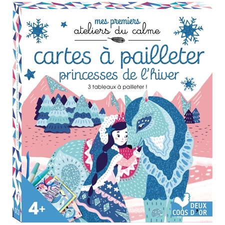 Cartes à pailleter princesses de l'hiver