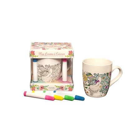 Mug licorne à colorier