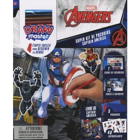 Super kit de pochoirs Captain America