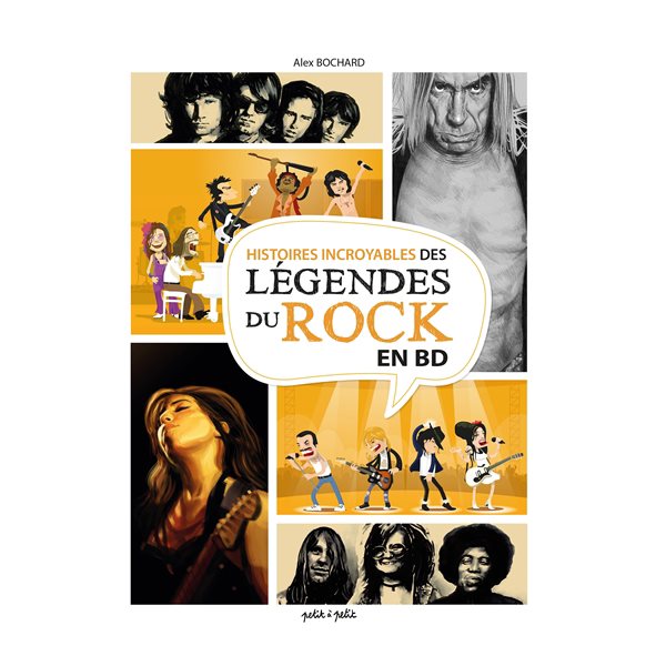 Histoires incroyables des légendes du rock en BD
