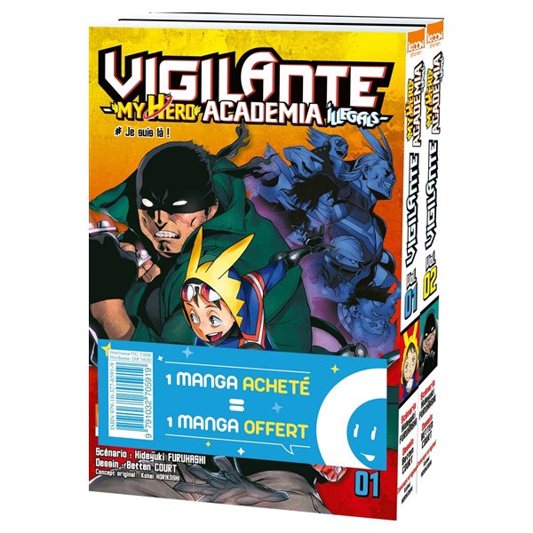 Vigilante, my hero academia illegals : pack découverte : tomes 1 et 2