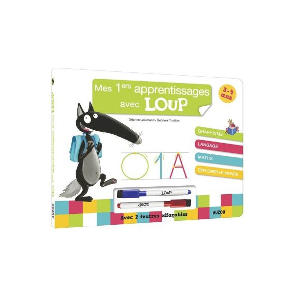 Mes premiers apprentissages avec Loup 3-4 ans