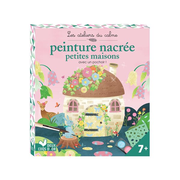 Peinture nacrée petites maisons