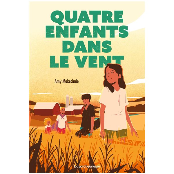 Quatre enfants dans le vent