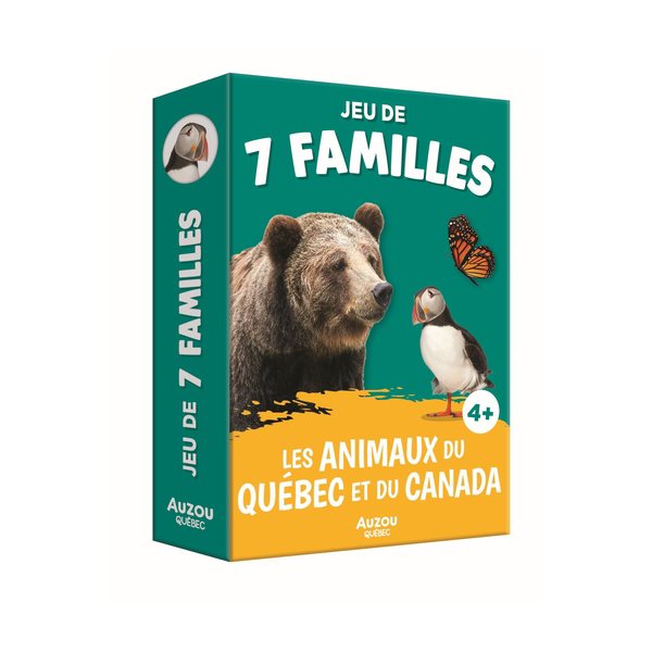 Jeu de 7 familles : Les animaux du Québec et du Canada