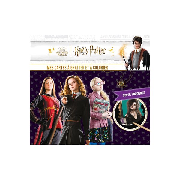 Harry Potter wizarding world : mes cartes à gratter et à colorier : super sorcières