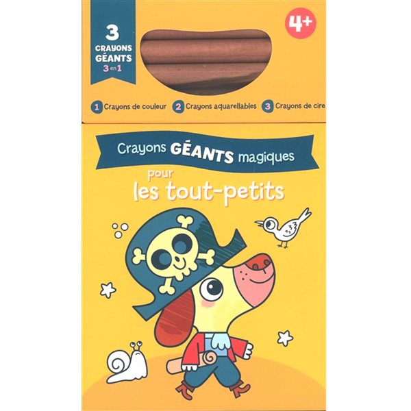 Crayons géants magiques pour les tout-petits : le chien