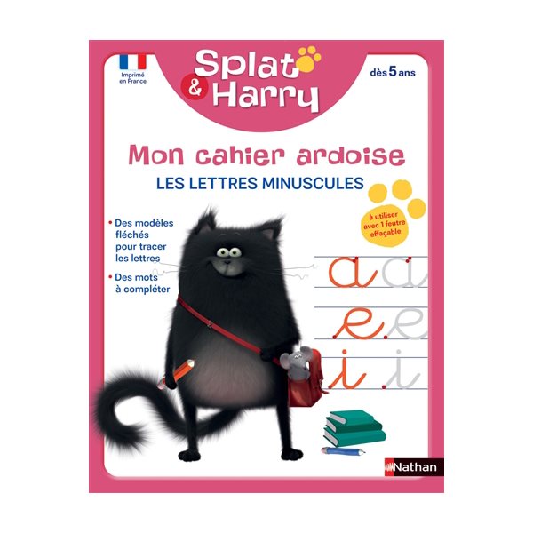 Mon cahier ardoise Splat & Harry : les lettres minuscules