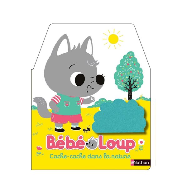 Bébé loup : cache-cache dans la nature