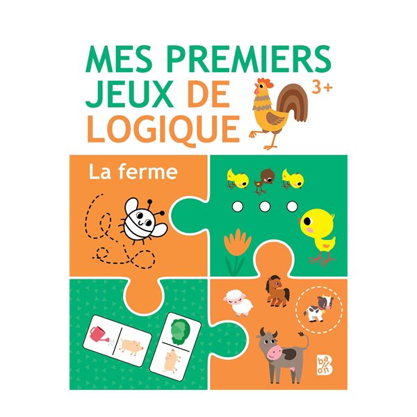 La ferme : mes premiers jeux de logique : 3+