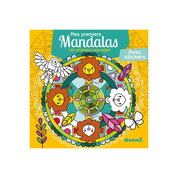 Les animaux sauvages : mes premiers mandalas avec stickers