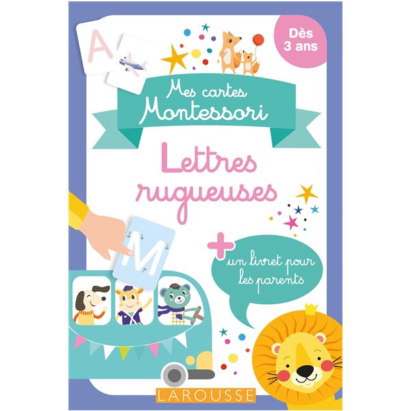 Lettres rugueuses : mes cartes Montessori