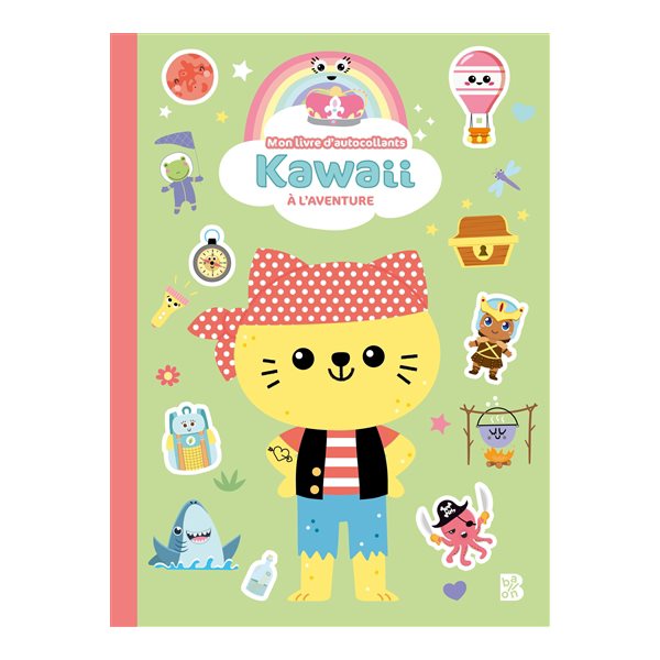 Kawaii : mon livre d'autocollants : à l'aventure