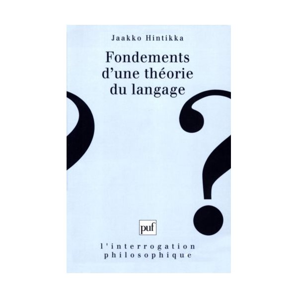 Fondements d'une théorie du langage