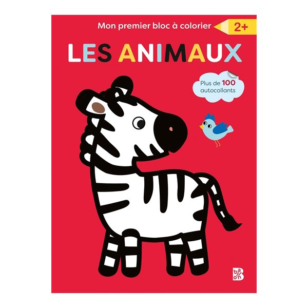 Les animaux : mon premier bloc à colorier 2+