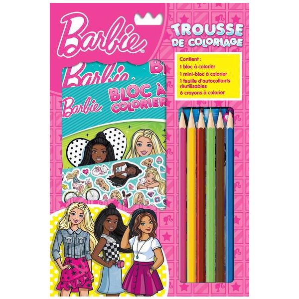 Barbie : trousse de coloriage