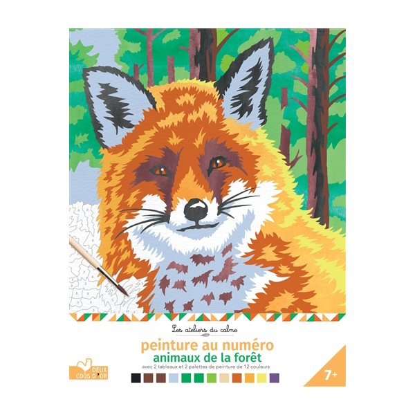 Animaux de la forêt : peinture au numéro