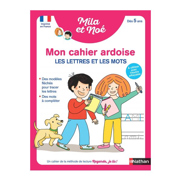 Mon cahier ardoise : les lettres et les mots : dès 5 ans