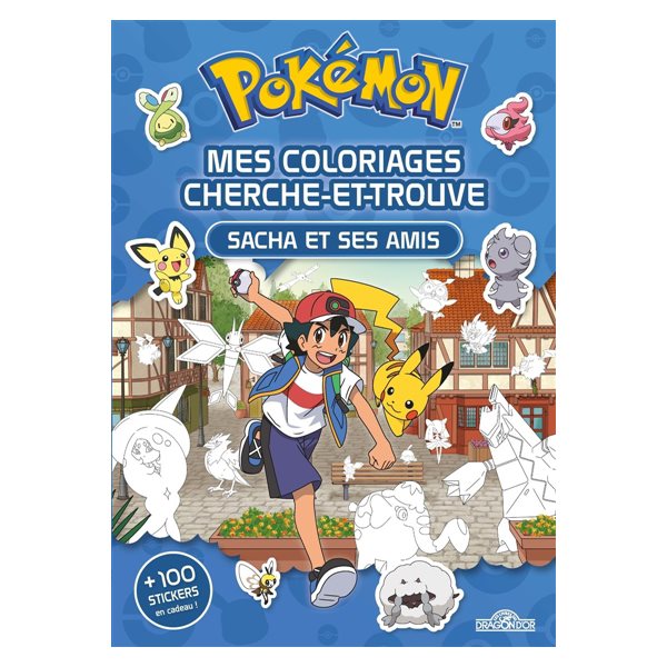 Pokémon : Mes coloriages cherche-et-trouve : Sacha et ses amis