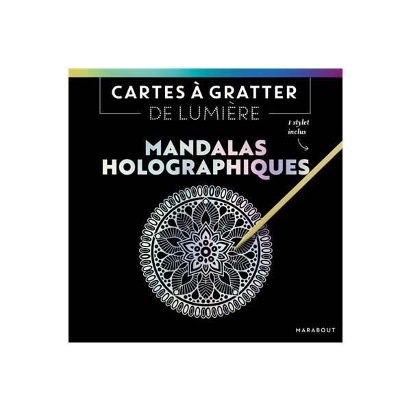 Cartes à gratter de lumière : Mandalas Holographiques