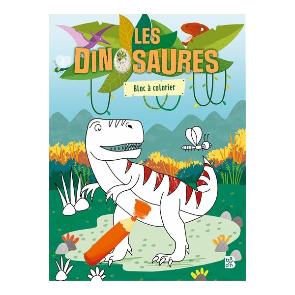 Les dinosaures : bloc à colorier