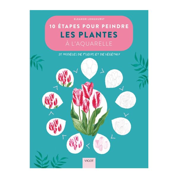 10 étapes pour peindre les plantes à l'aquarelle : 25 modèles de fleurs et de végétaux