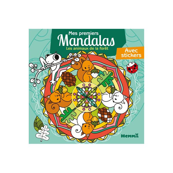 Mes premiers mandalas : Les animaux de la foret : Avec stickers