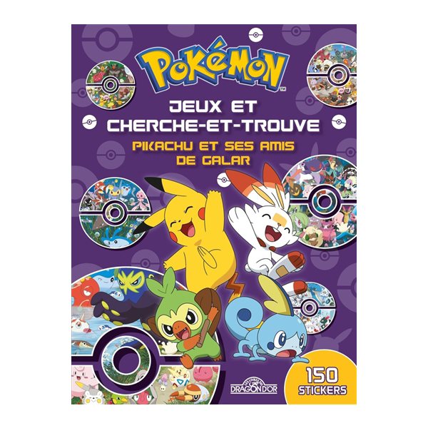 Pokémon : jeux et cherche-et-trouve Pikachu et ses amis de Galar