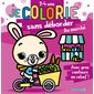 Je colorie sans déborder (2-4 ans) : Au marché T63 : Avec gros contours en relief !